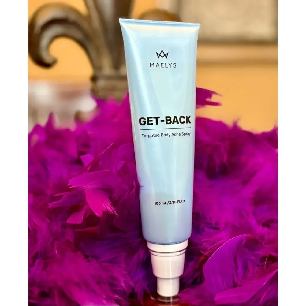 MAELYS-Cosmetic/Travel Bag+GET-BACK Body Acne Spray+So-Flawless Perfecting Cream